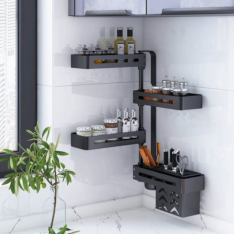 Kitchen Punch-free Multi-functional Storage Space-saving